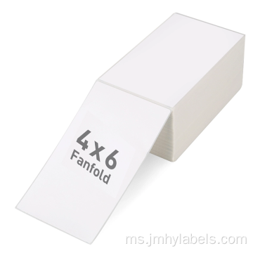 Label Penghantaran Fanfold Label 4x6 Fanfold